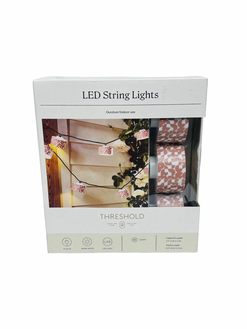 Threshold LED String Lights - Indoor / Outdoor - 9’ 10”